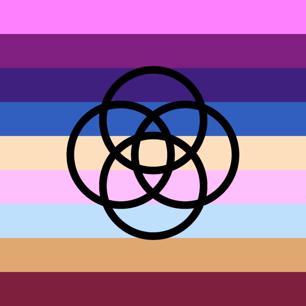 A Plural Pride Flag that should include all people involvet in plurality.. Created by The Trender System